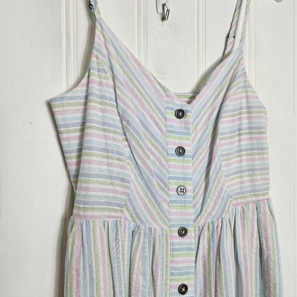 Modcloth Midi Dress Womens Size S Pastel Stripes Quite Clearly Charismatic - Picture 6 of 16